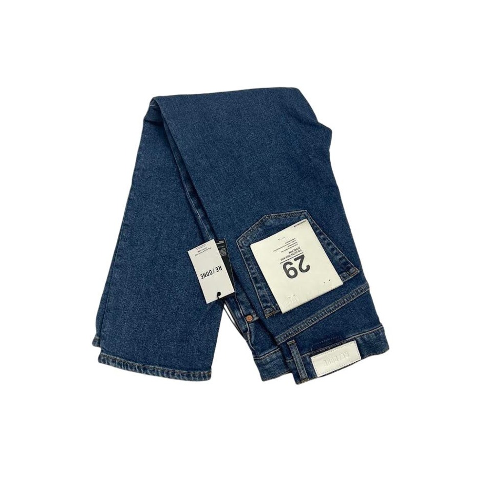 NWT! RE/DONE 70S‎ Ultra High Rise Stove Pipe Jeans WESTERN RINDE/29